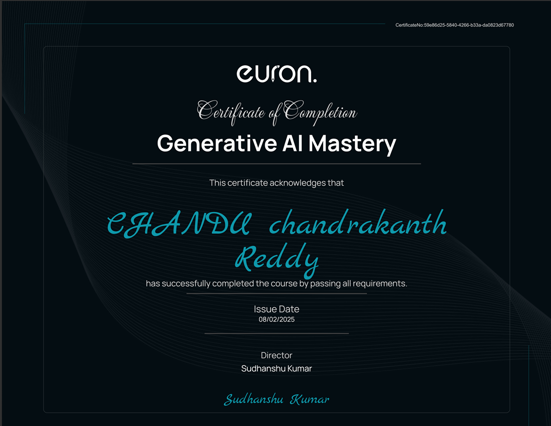 Generative AI Certificate